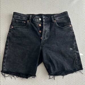 Black Denim Women Shorts